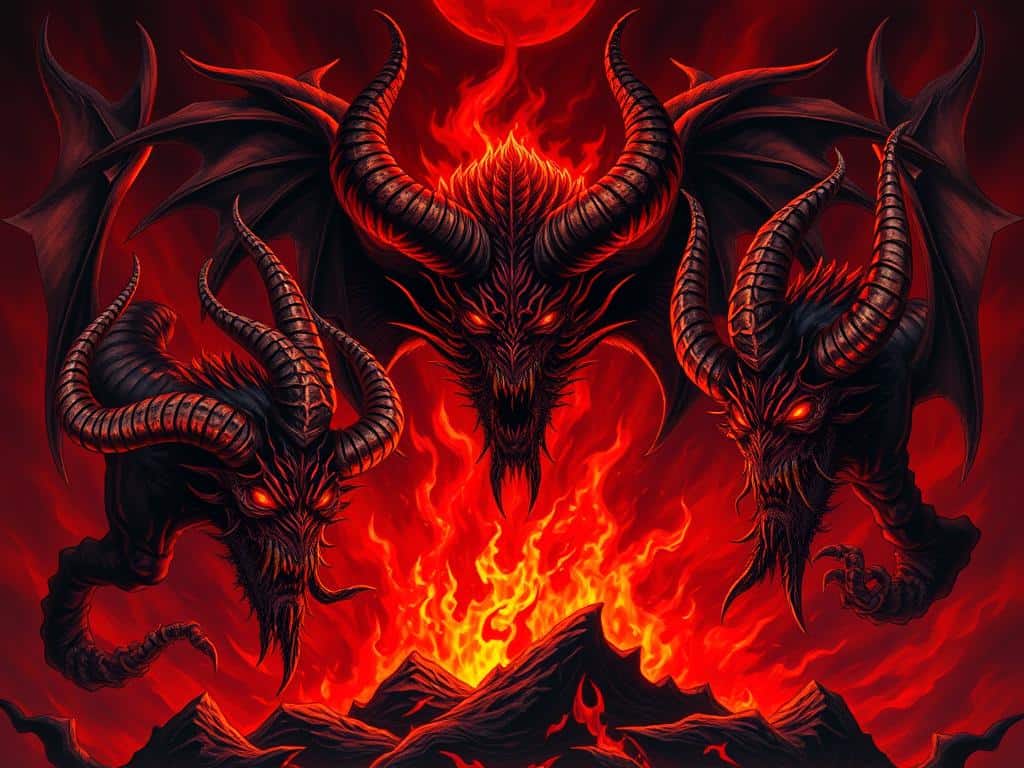 Darstellungen der Dämonen der Hölle Darstellungen der Dämonen der Hölle