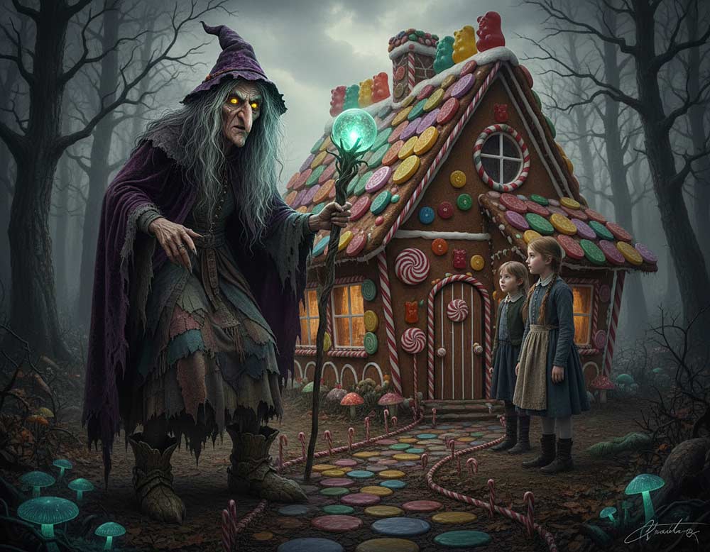 Die böse und gruselige Hexe Die böse und gruselige Hexe