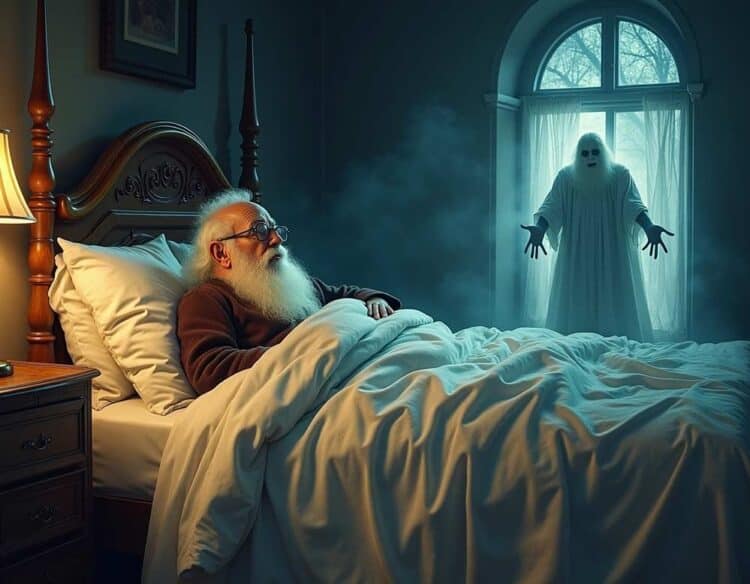 Geist der Weihnacht aus A Christmas Carol von Charles Dickens in der Weihnachtszeit (Symbolbild)