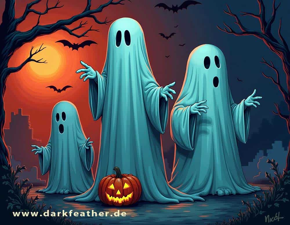 Gespenster zu Halloween Gespenster zu Halloween