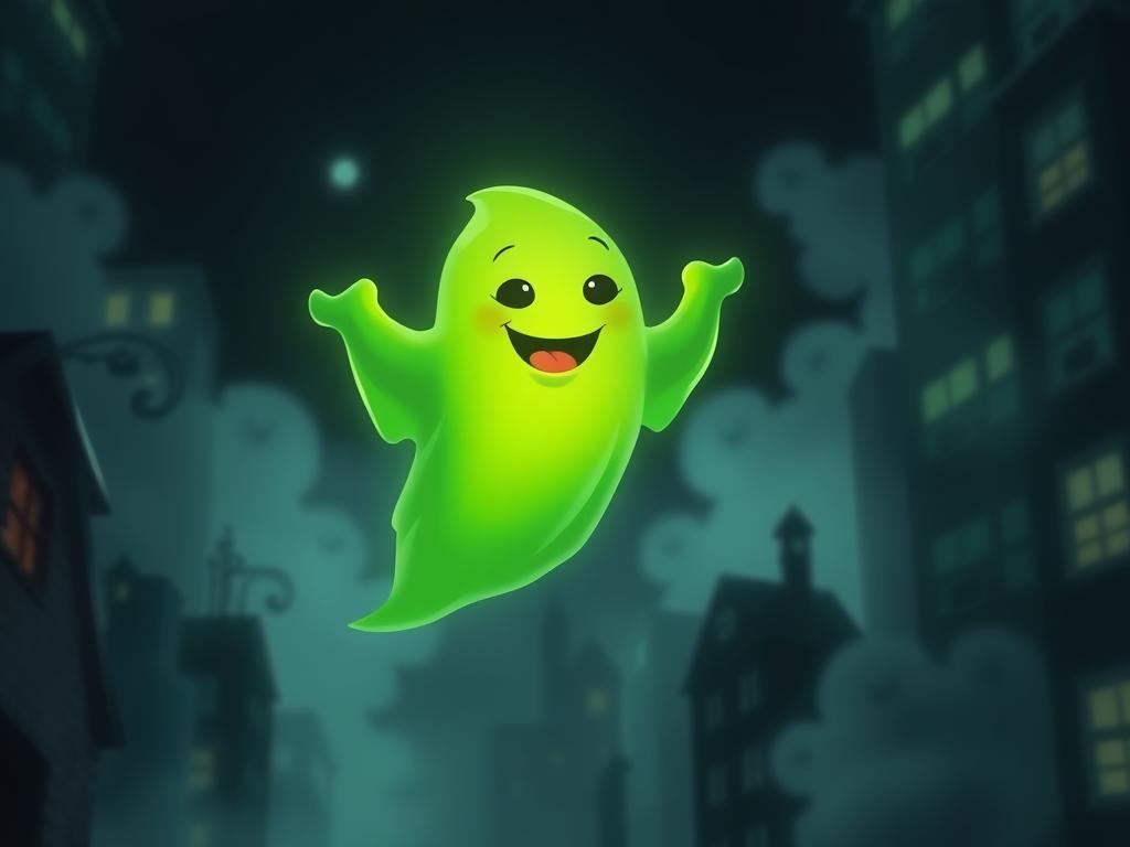 Ghostbusters grüner Geist (Symbolbild) Ghostbusters grüner Geist (Symbolbild)
