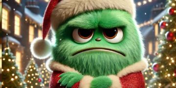 Eine Figur wie der Grinch - ähnliche-Figur als Symbolbild Fantasiebild