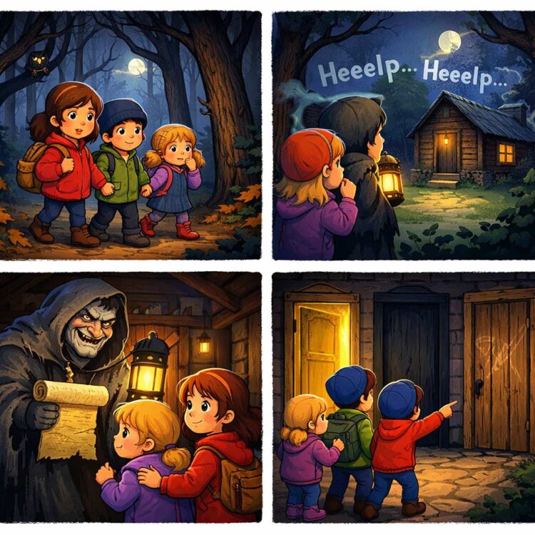 Gruselgeschichte zum Vorlesen: Der unheimliche Ruf im Wald