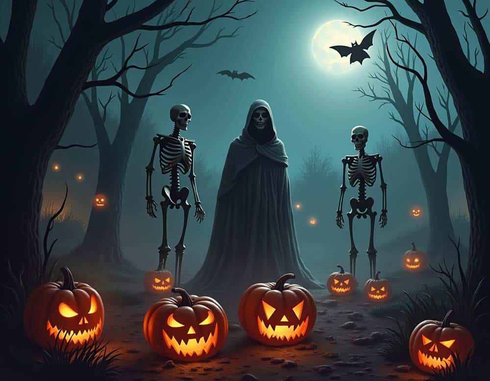 Halloween mit Untoten, wie Skelette Halloween mit Untoten, wie Skelette (NF)