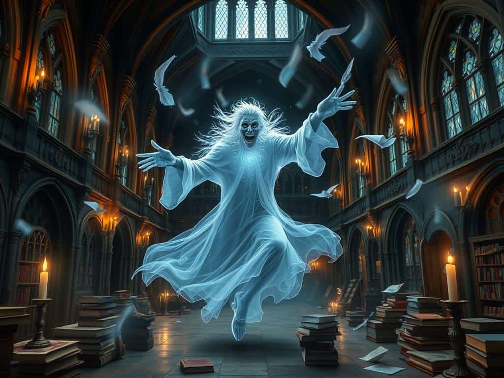 Ein Poltergeist wie Peeves (Fantasiebild als Symbolbild ) Ein Poltergeist wie Peeves (Fantasiebild als Symbolbild )