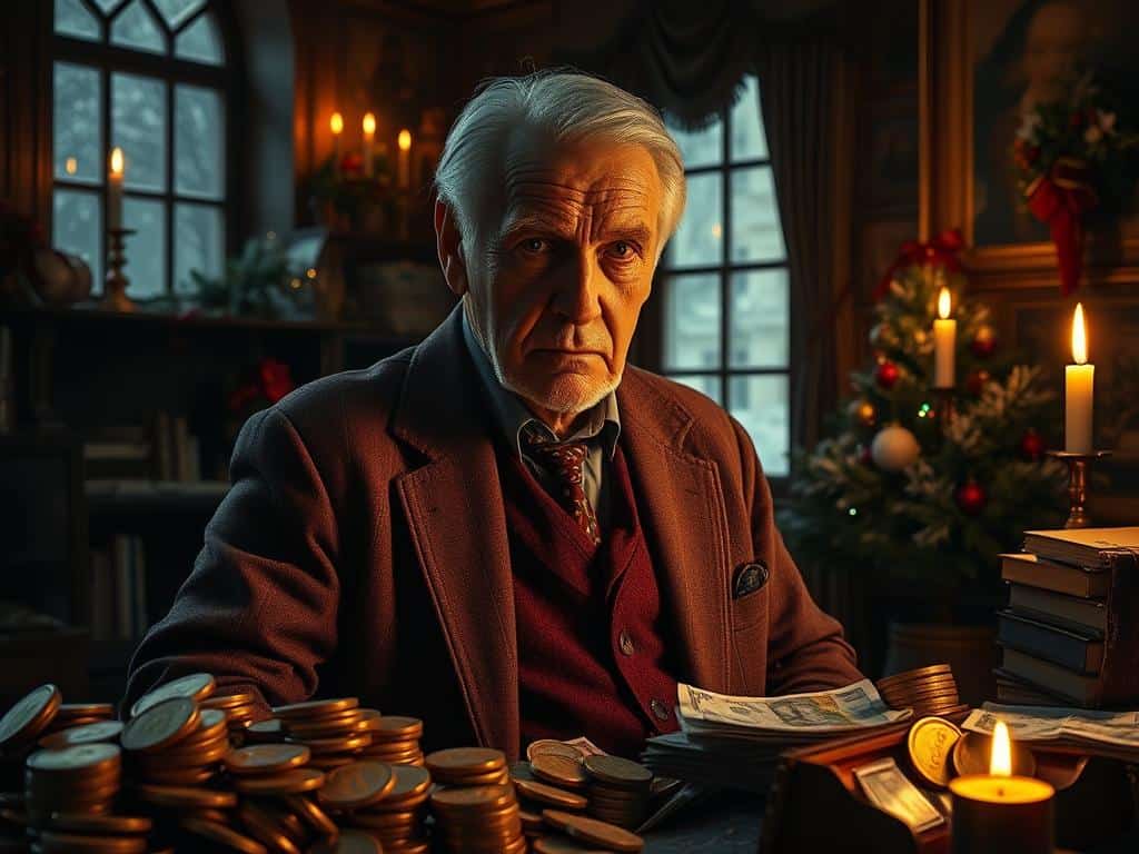 Fantasiefigur als Symbolbild für Scrooge und Weihnachten Fantasiefigur als Symbolbild für Scrooge und Weihnachten