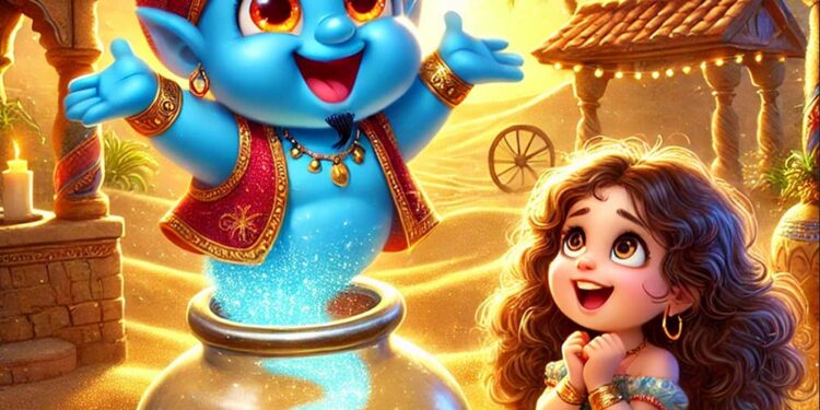 Der kleine Flaschengeist und das verlorene Lachen - eine Geschichte zum Vorlesen