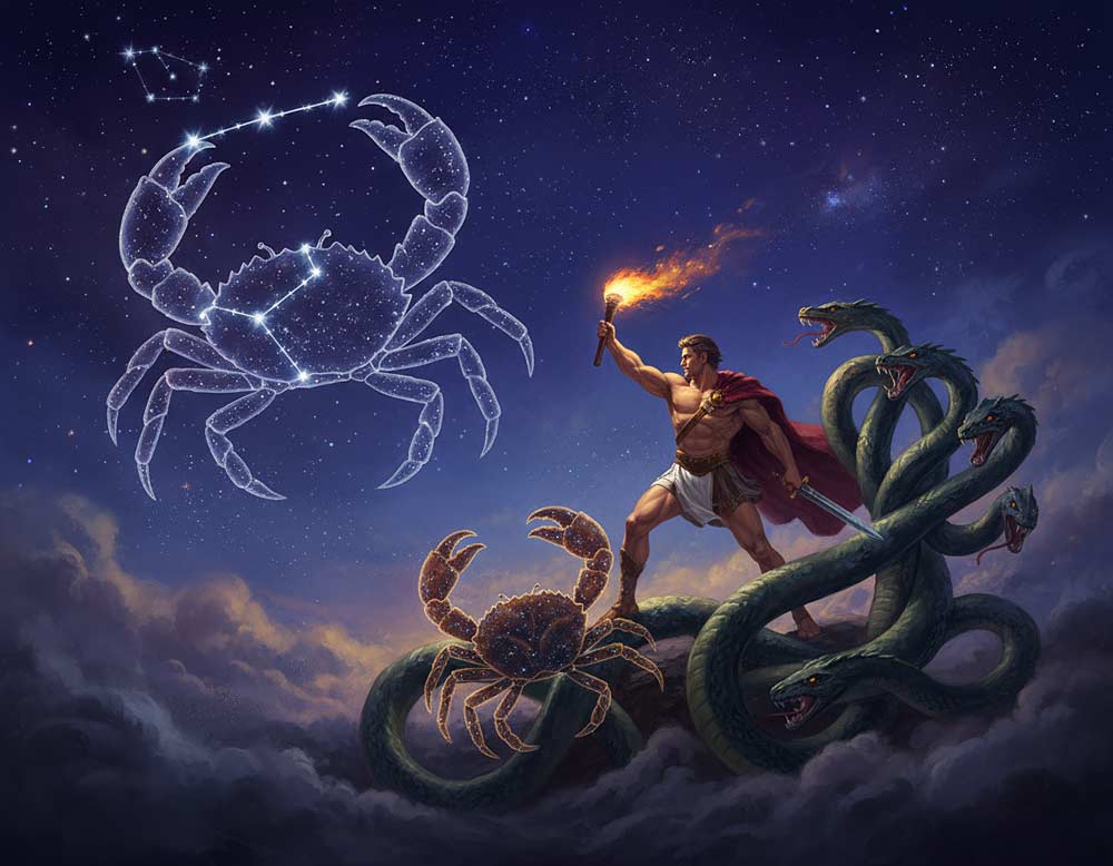 Wenn der Krebs gegen die Hydra seiner Ängste antritt Wenn der Krebs gegen die Hydra seiner Ängste antritt