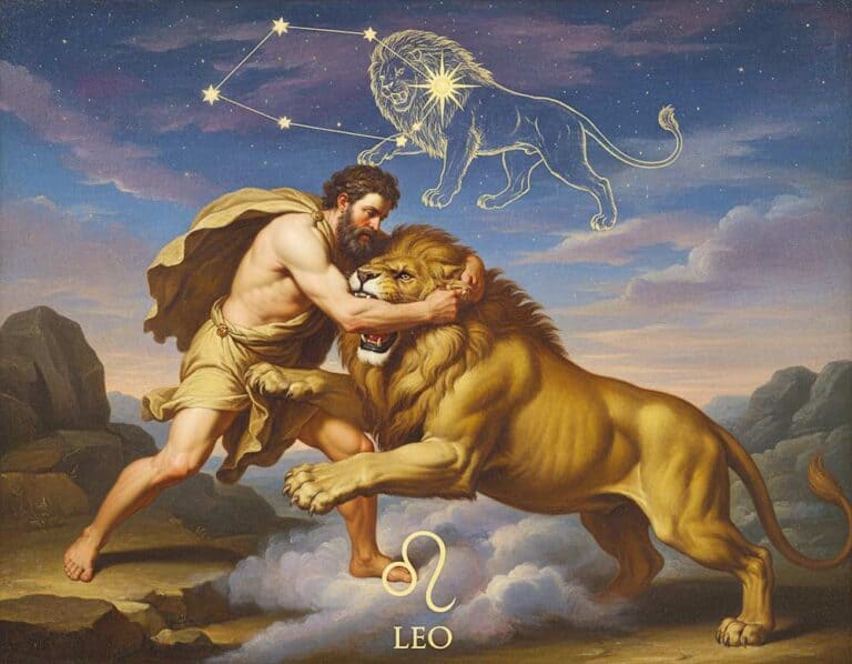 Mehr über den Artikel erfahren Sternbild Löwe entsteht durch Herakles Sieg über den nemeischen Löwen