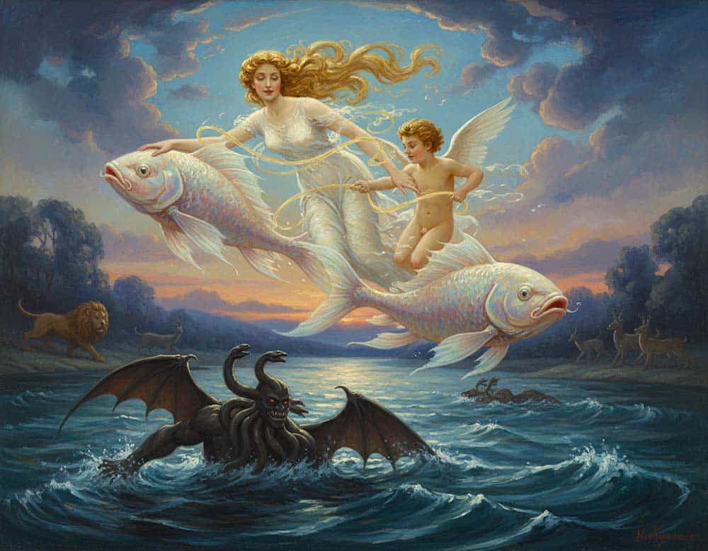 Aphrodite und Eros: Mythologische Liebesgötter im Fokus im Mythos der Fische