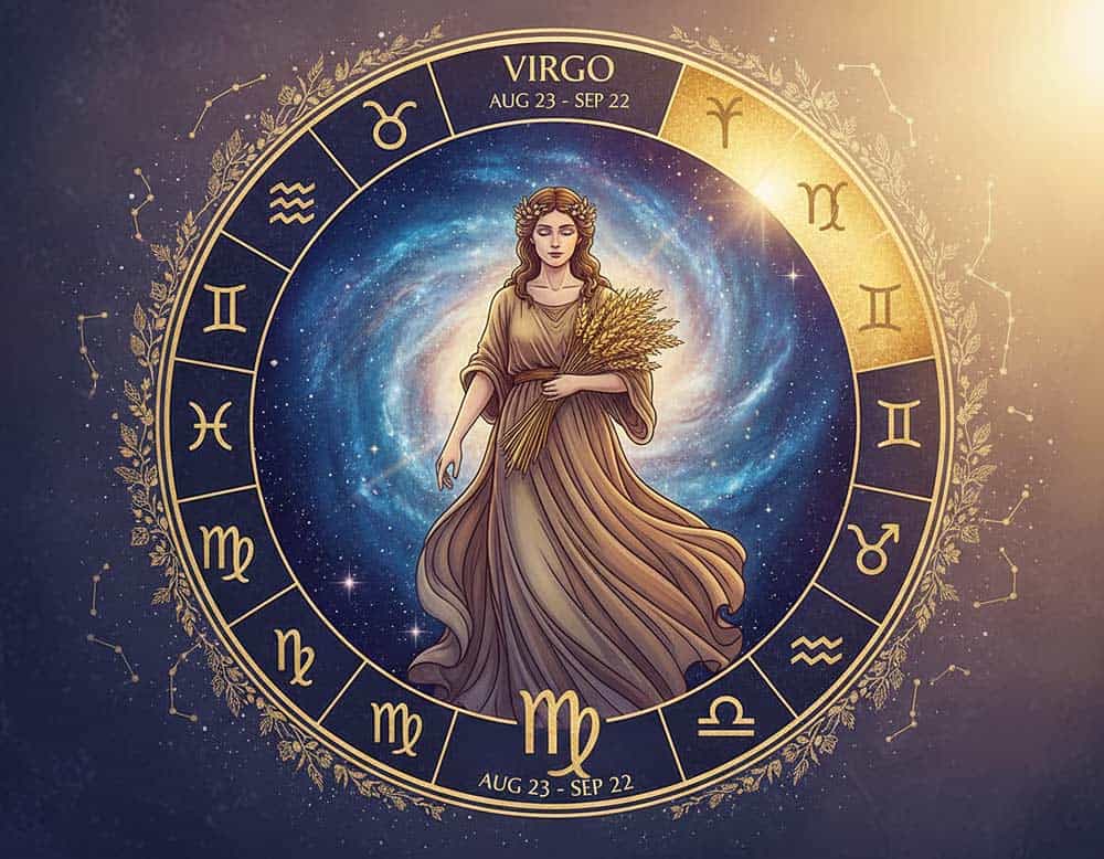Sternzeichen Jungfrau im astrologischen Kalender Sternzeichen Jungfrau im astrologischen Kalender