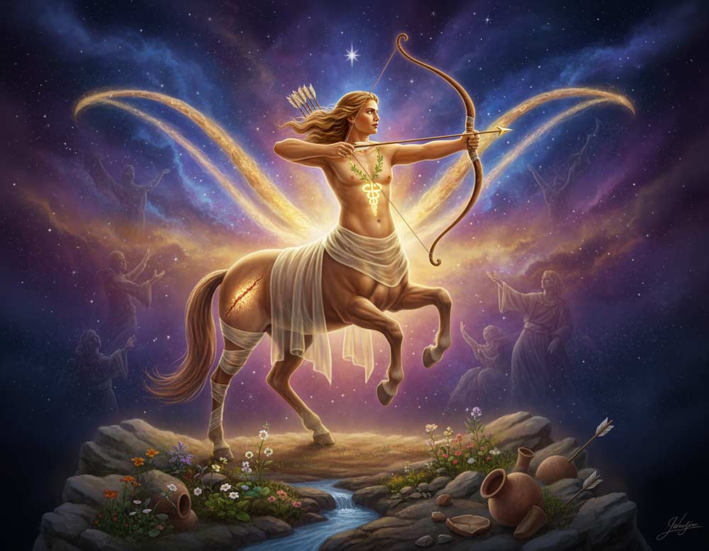 Das Sternzeichen Schütze – Chiron in der Astrologie – Der verwundete Heiler Das Sternzeichen Schütze – Chiron in der Astrologie – Der verwundete Heiler