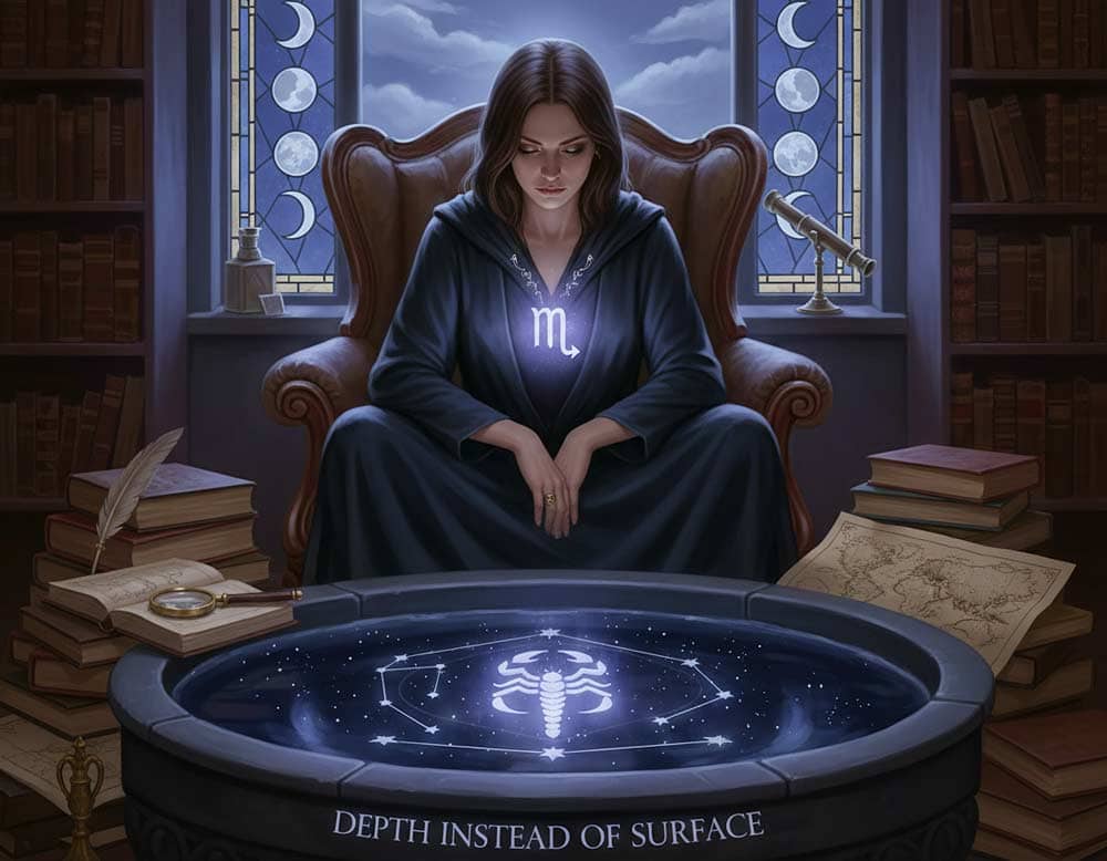 Tiefe statt Oberfläche beim Sternzeichen Skorpion