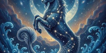 Sternbild Steinbock in alter Darstellung