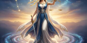 Sternzeichen Waage in der Astrologie trägt die Handschrift der Göttin der Gerechtigkeit