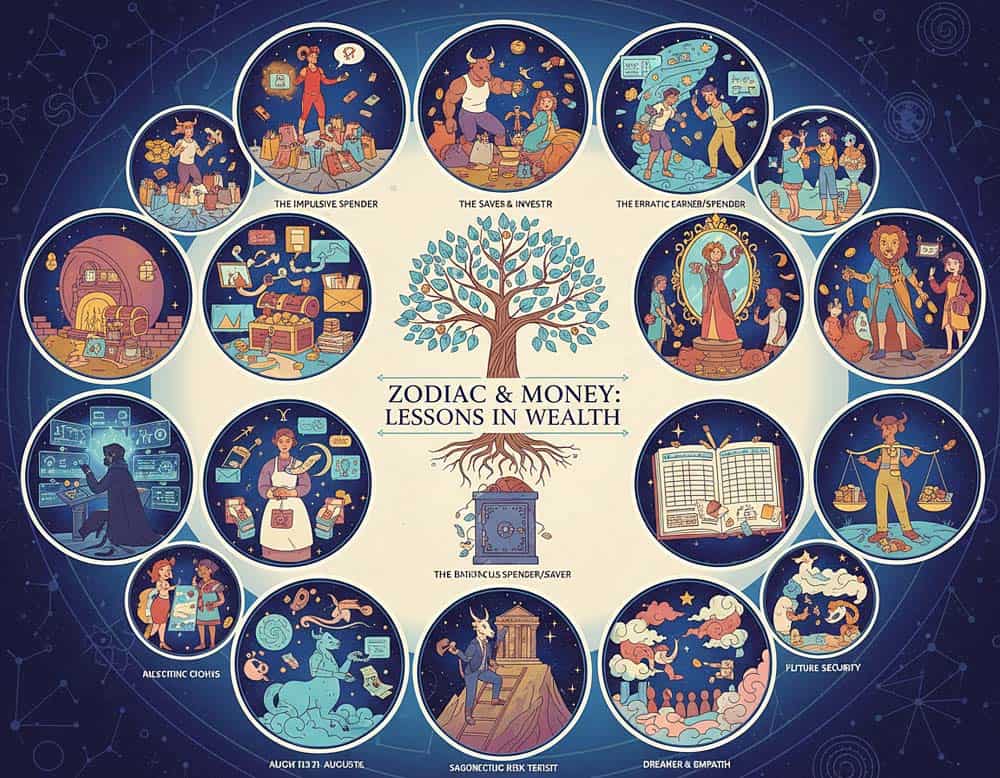 Wie die 12 Sternzeichen mit Geld umgehen