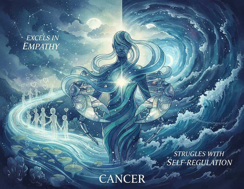 Tierkreiszeichen Krebs und seine emotionale Intelligenz