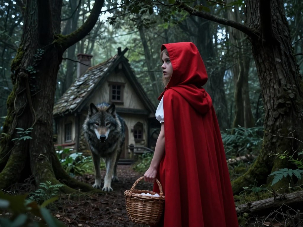 Rotkkäpchen und der böse Wolf