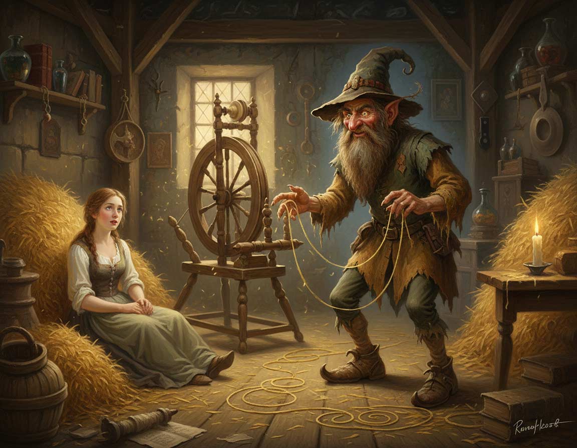 Rumpelstilzchen aus Grimms Märchen Rumpelstilzchen aus Grimms Märchen