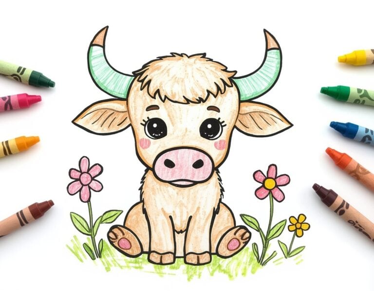 Mehr über den Artikel erfahren Einfache Malvorlagen für Kinder zu: Der Stier als Sternzeichen